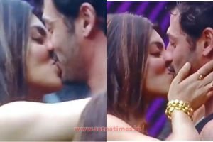  Bigg Boss में सरेआम आकांछा और जाद 30 sec तक French kiss करते दिखे , फैमिली शो को बना डाला अश्लीलता की दुकान