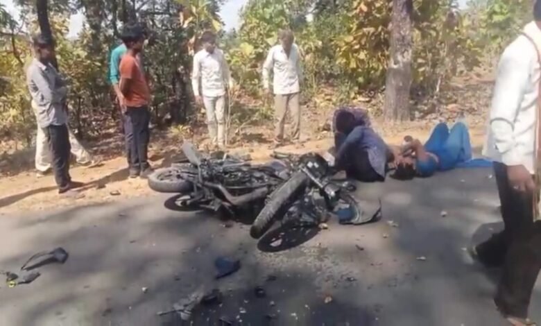 ट्रक के टक्कर से बाईक सवार युवक की मौत्र