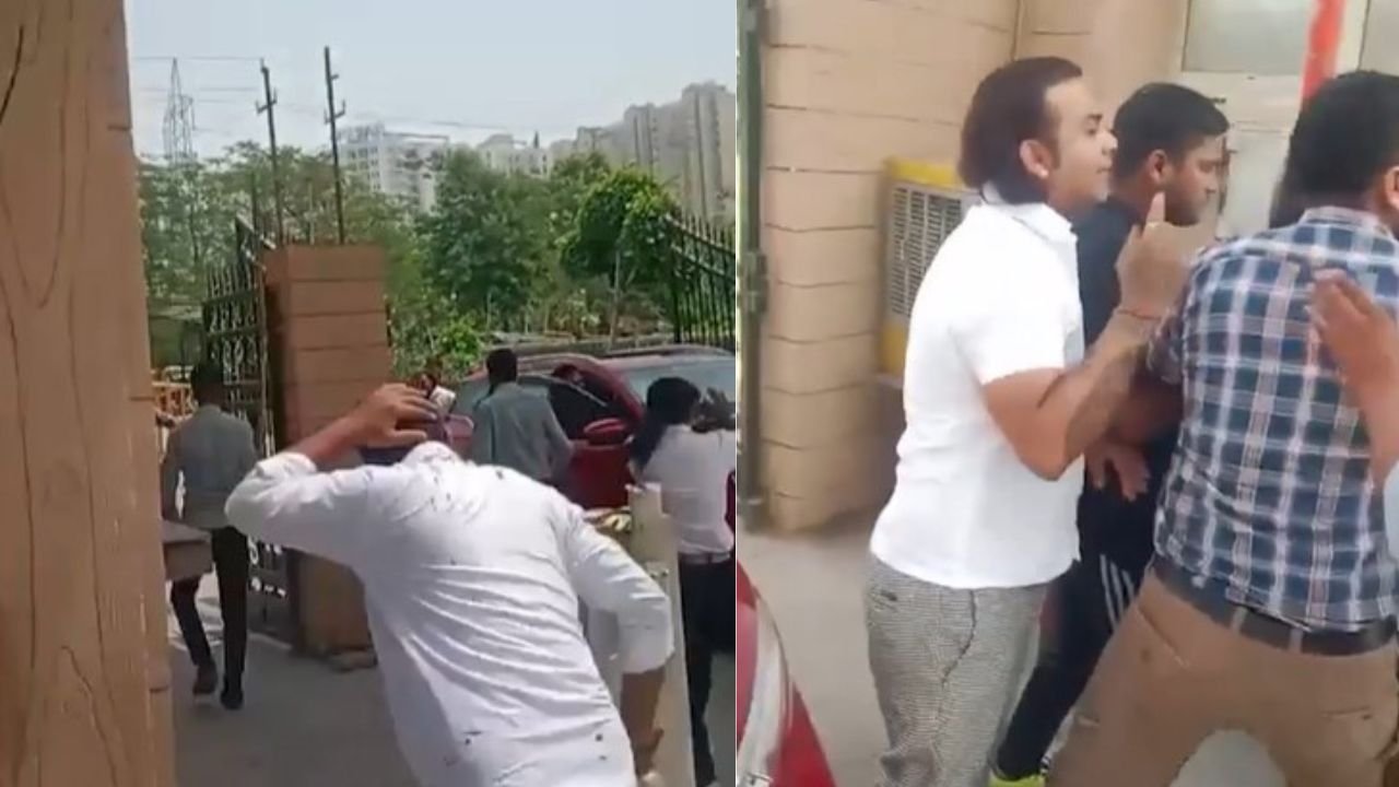 UP News: नोएडा की पॉश सोसाइटी में एंट्री पर संग्राम, गार्ड से भिड़े रेजिडेंट्स CCTV में कैद हुआ बवाल