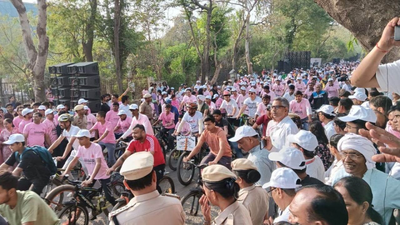 Faridabad News: साइकिल, संकल्प और सैनी का संदेश, नशा मुक्ति के लिए एकजुट हुआ हरियाणा