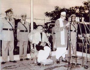 (1 नव‍ंबर,1956 को मध्य प्रदेश के पहले मुख्यमंत्री के तौर पर पं.रविशंकर शुक्ल का पहला भाषण लाल परेड ग्राउंड पर हुआ था।)